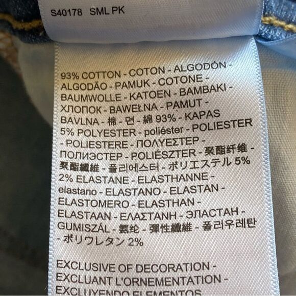 Levi’s 721 High Rise Skinny Jeans Streetwear Hi Waisted Distressed - Picture 11 of 12